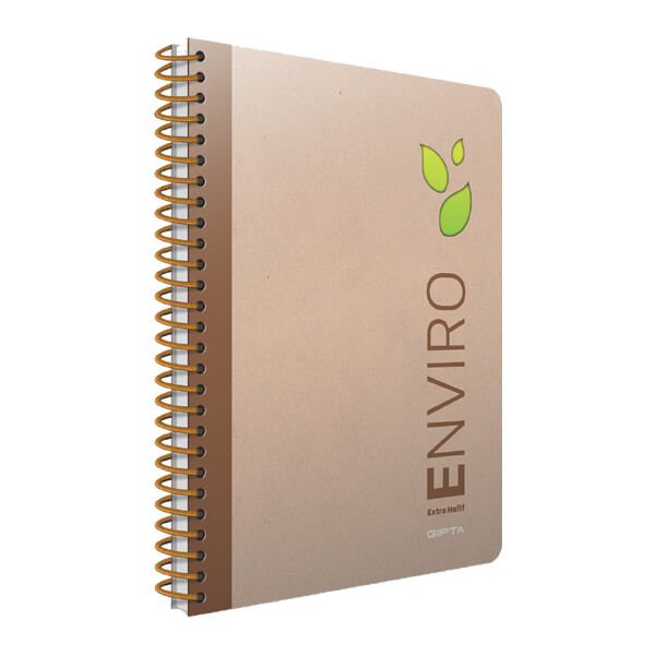 Gıpta Enviro 17x24 120 Yaprak Çizgili Spiralli Sert Kapak Defter