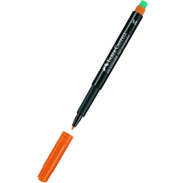 Faber Castell Permanent M Turuncu Asetat Kalemi