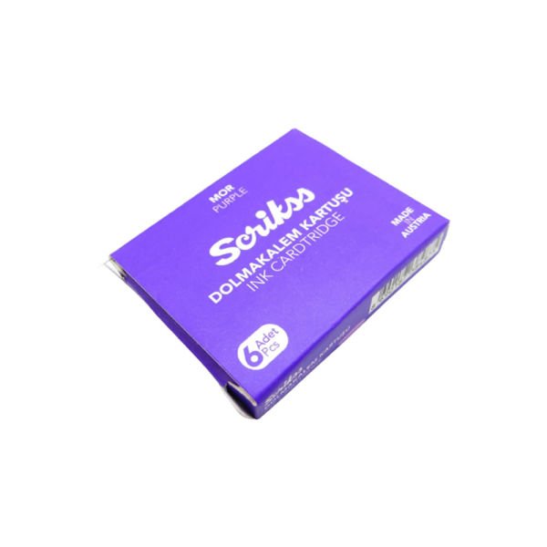 Scrikss 6 lı Mor Dolma Kalem Kartuşu