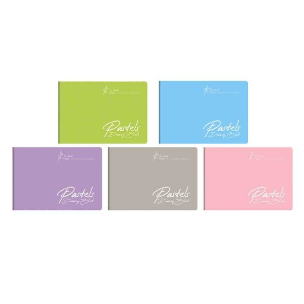 Gıpta Pastels 25x35 32 Yaprak Tel Dikişli Plastik Kapaklı Resim Defteri