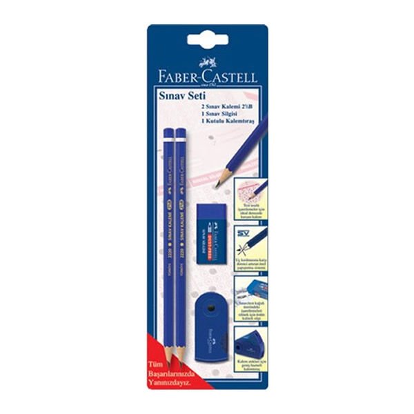 Faber-Castell Kalem & Kalemtraş & Silgi Sınav Seti