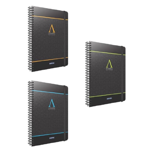 Gıpta Academia A4 120 Yaprak Kareli Spiralli Sert Kapaklı Defter