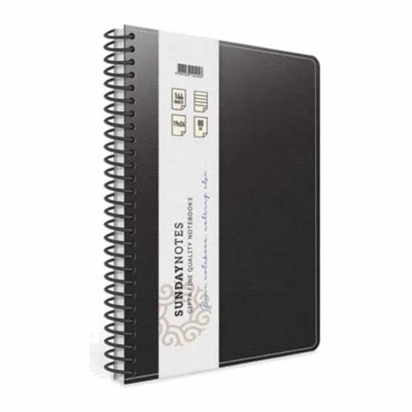 Gıpta Sunday Notes A4 140 Yaprak Kareli Spiralli Deri Kapak Defter