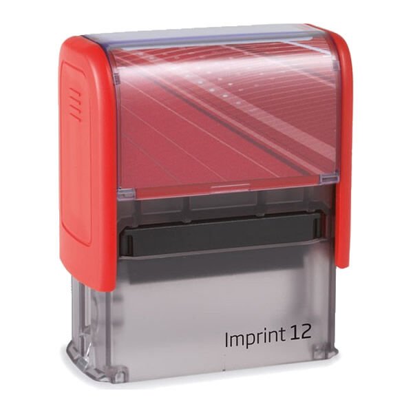 Imprint 12 Kırmızı Gövde Kaşe Boş Kaşe