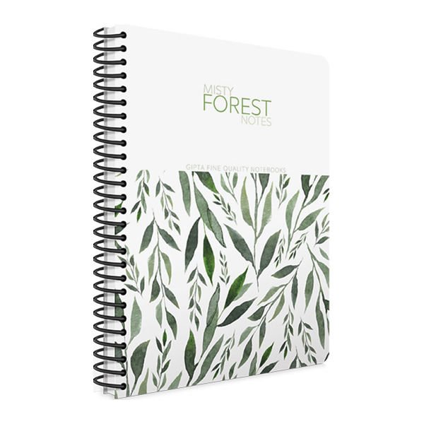 Gıpta Forest A4 100 Yaprak Çizgili Spiralli Sert Kapaklı Defter