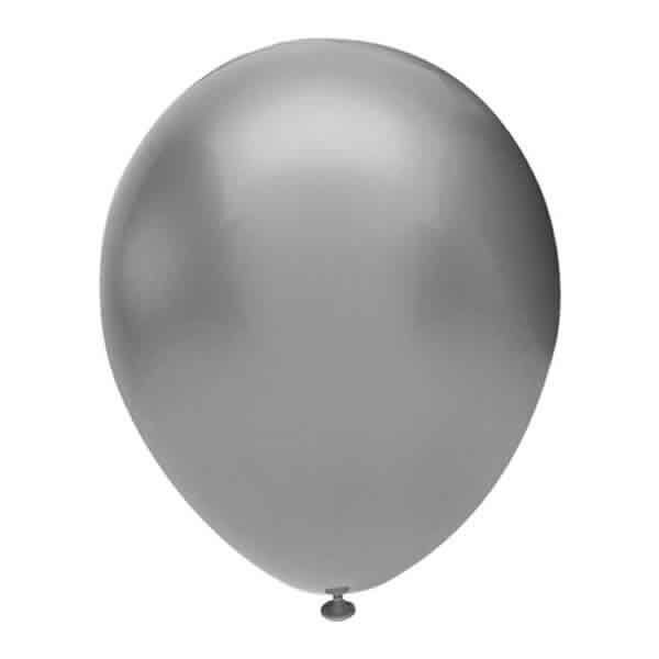 Atom 100 lü Metalik Gümüş Balon