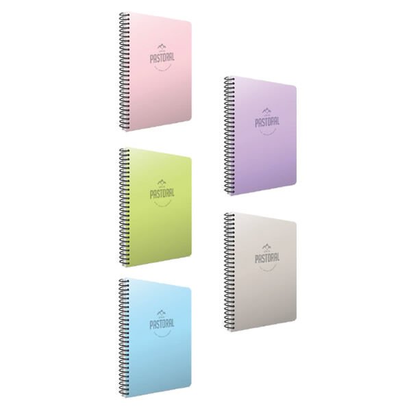Gıpta Pastoral A4 120 Yaprak Çizgili Spiralli Plastik Kapaklı Defter