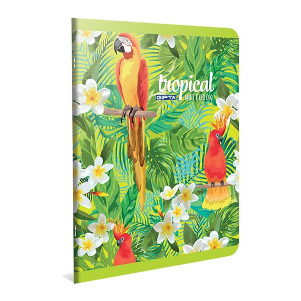 Gıpta Tropical A4 80 Yaprak Kareli Tel Dikişli Karton Kapaklı Defter