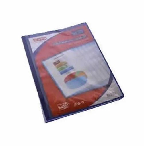 GLOBOX 1596 40 YAPRAK MAVİ CEPLİ SUNUM DOSYASI
