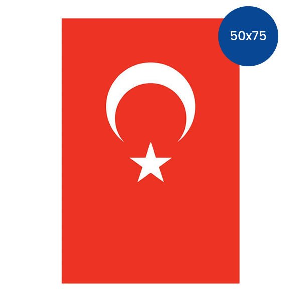 Yükselen Bayrak 50x75 Türk Bayrağı