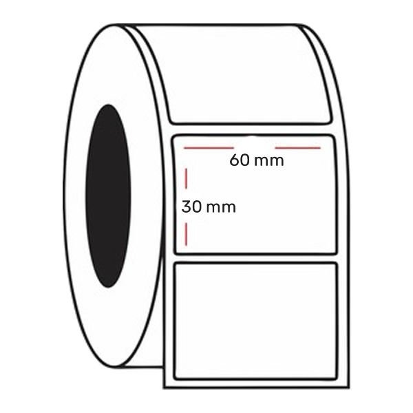 Ermet 30x60 mm Termal Etiket Rulosu