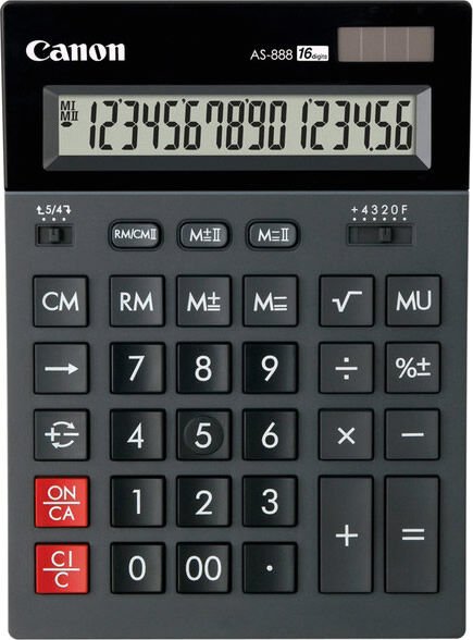 Canon AS-888 16 Haneli Masaüstü Hesap Makinesi