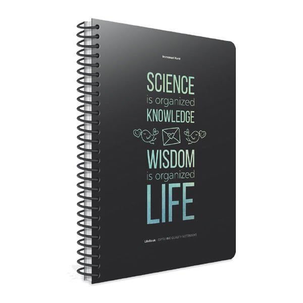 Gıpta Life Book 19x26 100 Yaprak Kareli Spiralli Karton Kapaklı Defter