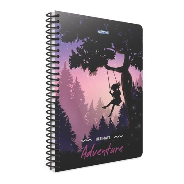 Gıpta Adventure A4 80 Yaprak Çizgili Spiralli Karton Kapaklı Defter