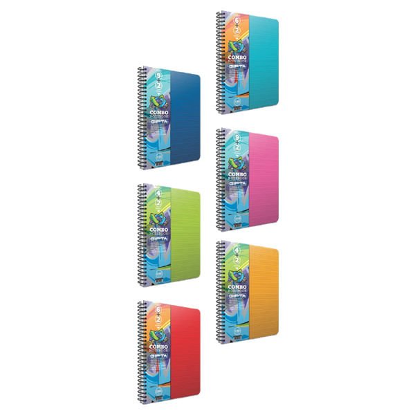Gıpta Combo A4 6+2 180 Yaprak Spiralli Ayraçlı Defter