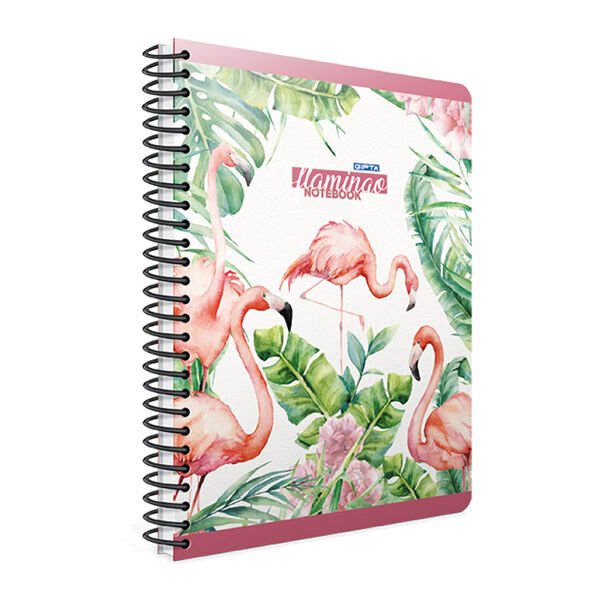 Gıpta Flamingo A4 80 Yaprak Çizgili Spiralli Plastik Kapaklı Defter