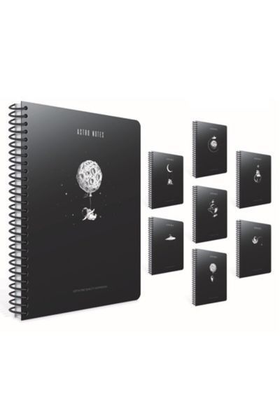 Gıpta Astro Notes A4 100 Yaprak Kareli Spiralli Karton Kapaklı Defter