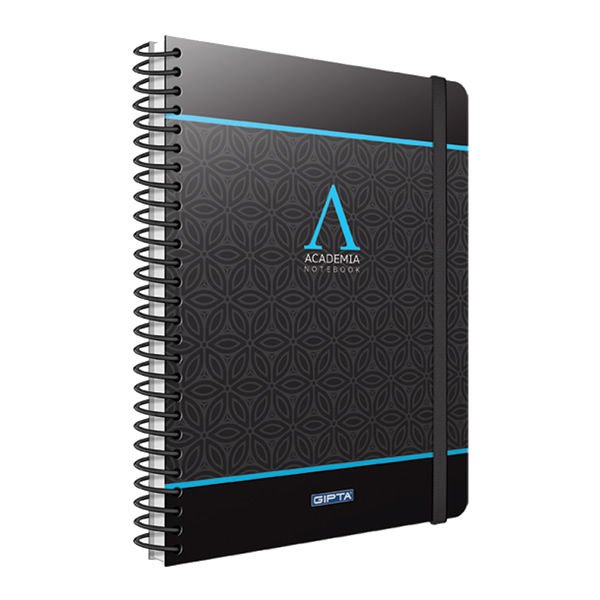 Gıpta Academia 17x24 120 Yaprak Kareli Spiralli Sert Kapaklı Defter