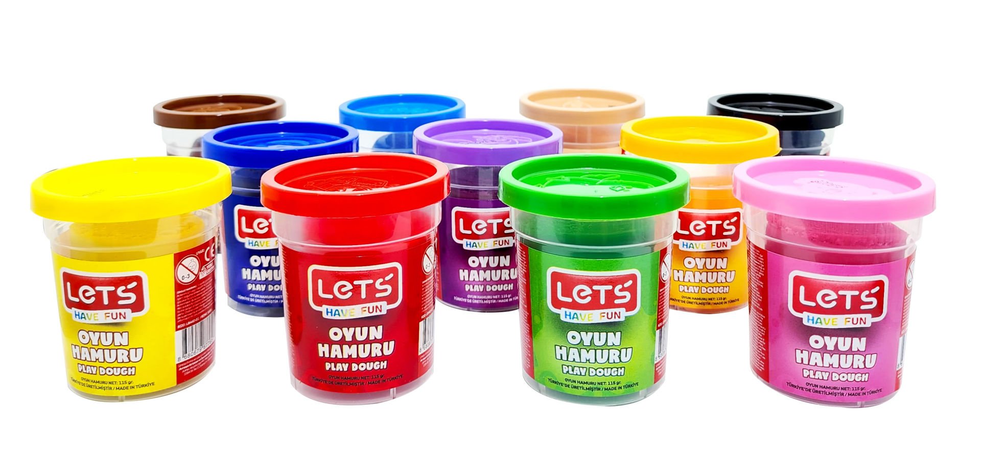 LETS L8440-3 115 GR MAVİ TEKLİ OYUN HAMURU