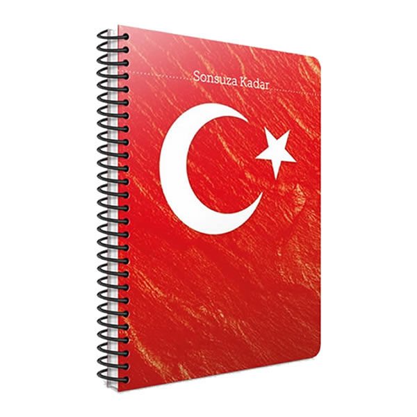 Gıpta Sonsuza Kadar A6 80 Yaprak Çizgili Spiralli Plastik Kapaklı Defter