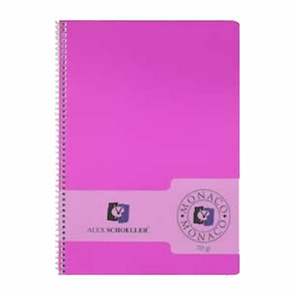 ALEX SCHOELLER ALX-317 A4 80 YAPRAK KARELİ SPİRALLİ PLASTİK KAPAKLI DEFTER