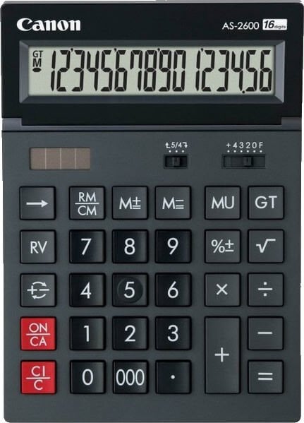 Canon AS-2600 16 Haneli Masaüstü Hesap Makinesi