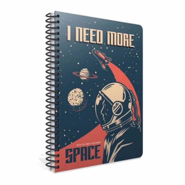 Gıpta Space A4 100 Yaprak Çizgili Spiralli Karton Kapaklı Defter