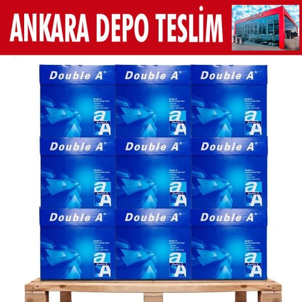 Double A 1 Palet A4  80 gr 500'lü Fotokopi Kağıdı (1 Palet = 60 Koli =300 Paket)