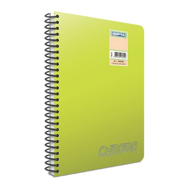 Gıpta Chromo A4 80 Yaprak Çizgili Spiralli Defter