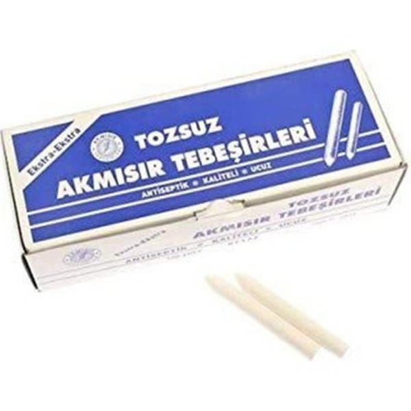 Akmısır 100 lü Beyaz Tozsuz Tebeşir