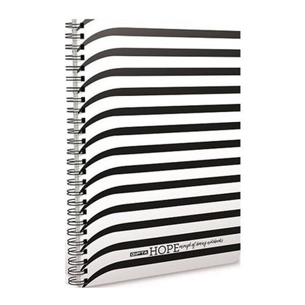 Gıpta Hope 19x26 100 Yaprak Çizgili Spiralli Pp Kapaklı Defter