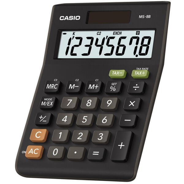 Casio MS-8B 8 Haneli Hesap Makinesi