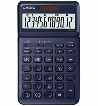 Casio JW-200SC-NY 12 Haneli Lacivert Hesap Makinesi