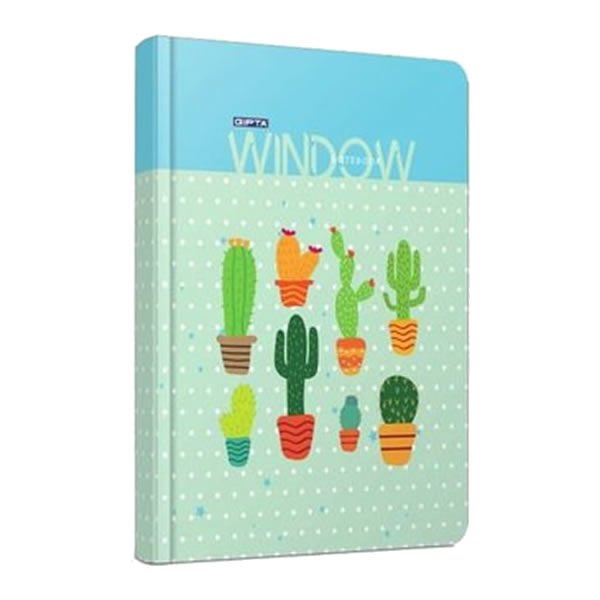 Gıpta Window 13x21 120 Yaprak İplik Dikişli Sert Kapaklı Defter
