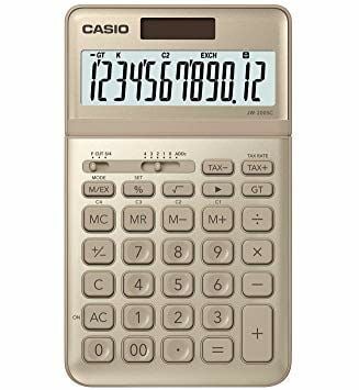 Casio JW-200SC-GD 12 Haneli Altın Renk Hesap Makinesi