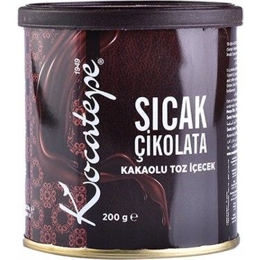 KOCATEPE 200 GR TENEKE KUTU SICAK ÇİKOLATA