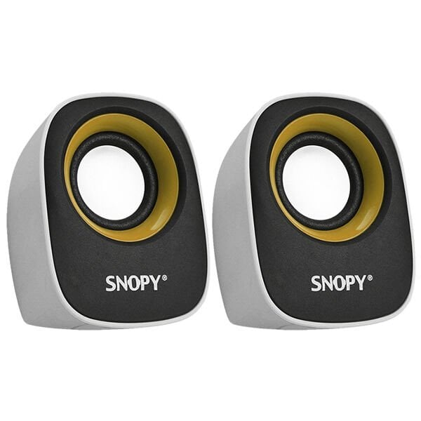 Snopy SN-120 Beyaz-Sarı Usb Speaker