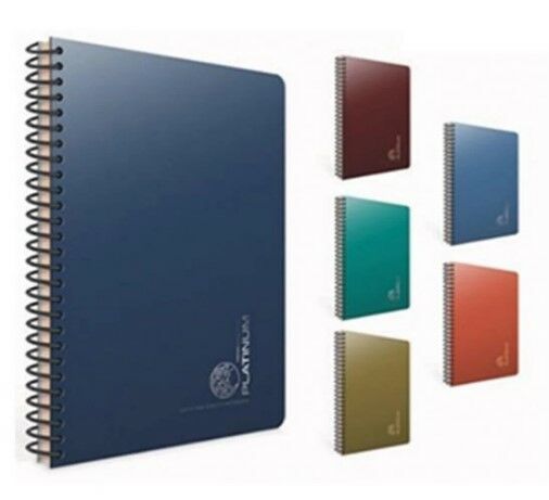 Gıpta Platinum A4 100 Yaprak Kareli Spiralli Plastik Kapaklı Defter