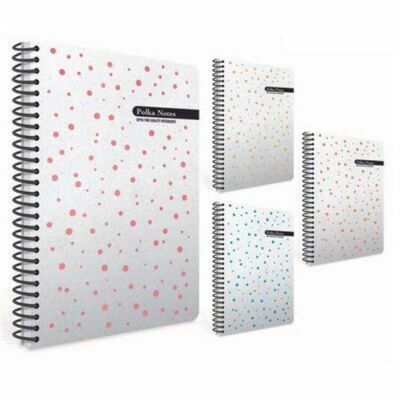 Gıpta Polka Notes 17x24 120 Yaprak Çizgili Spiralli Sert Kapaklı Defter