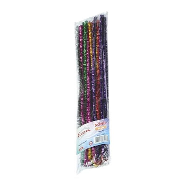 Ticon 79887 25 li 30 cm 6 mm Metalik Renkler Şönil