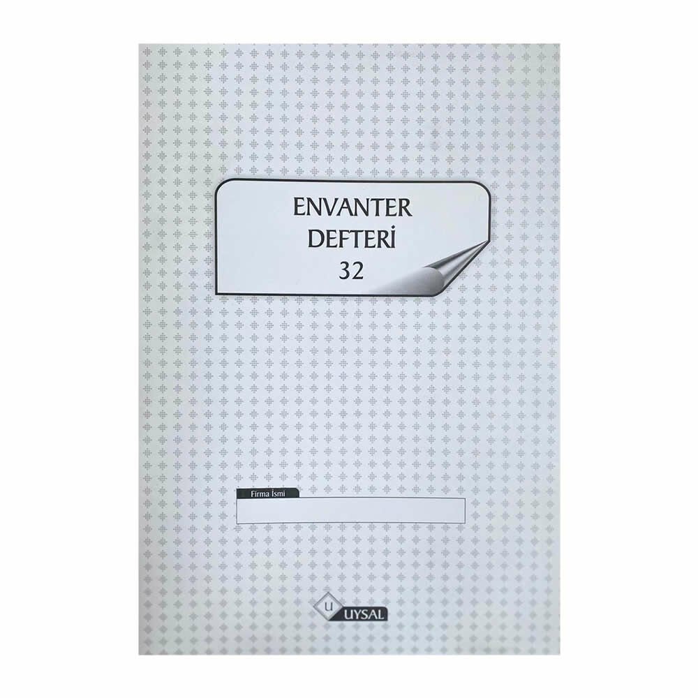 UYSAL 20X28 32 YAPRAK NUMARALI ENVANTER DEFTER