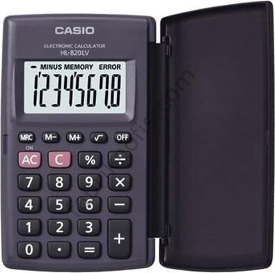 Casio HL-820LV-BK 8 Haneli Siyah Hesap Makinesi