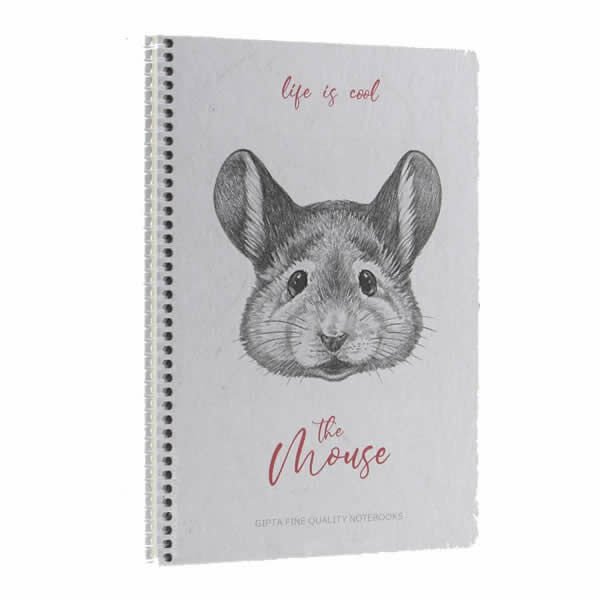 Gıpta Life Is Cool A4 80 Yaprak Kareli Spiralli Plastik Kapaklı Defter