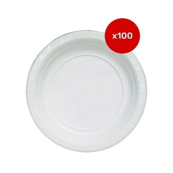 Plates 17 cm 100 lü Plastik Tabak