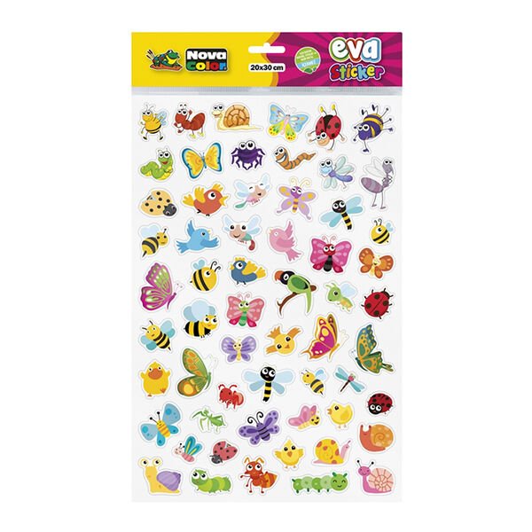 Nova Color NC-683 Uçan Hayvanlar Sticker Eva