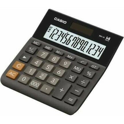 Casio MH-14-BK 14 Haneli Siyah Hesap Makinesi
