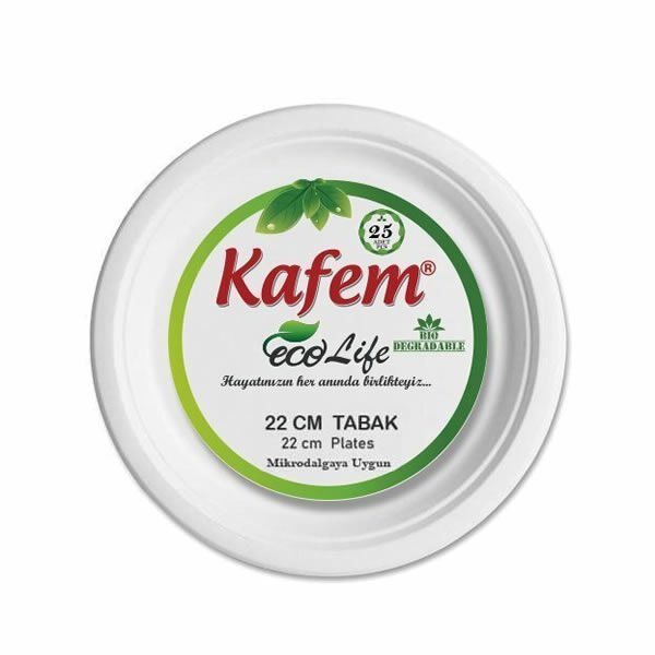 Kafem 0210 2 2 cm 25 li Mikrodalga Fırına Uygun Karton Tabak