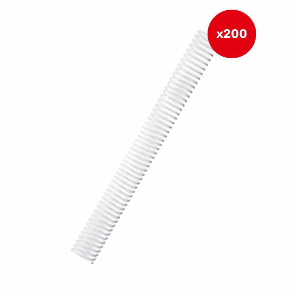 Sarff 15210007 8 mm 4:1 200 lü Şeffaf Plastik Helezon Tel Spiral