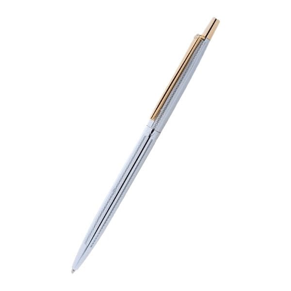 Scrikss 711W Balıksırtı Gold Krom Tükenmez Kalem