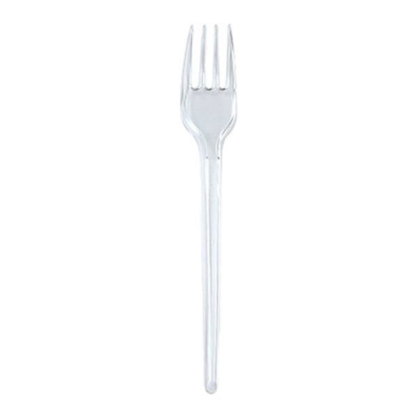 Stylish 006 100 lü Şeffaf Eko Plastik Çatal